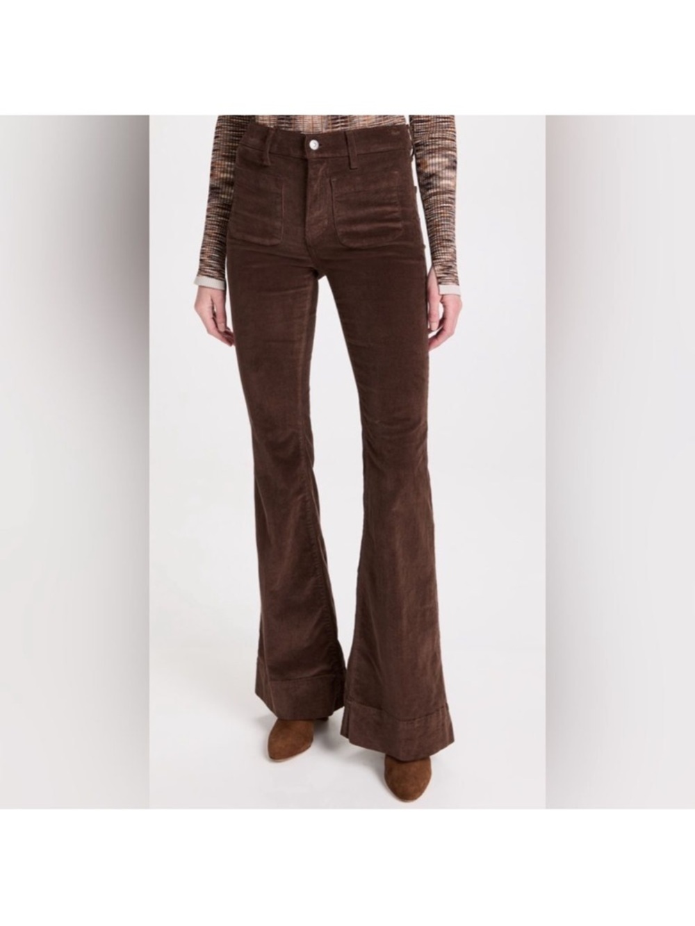 Veronica Beard Sheridan
Exaggerated Flare Pant in Brown
"Chickory" Corduroy sz26